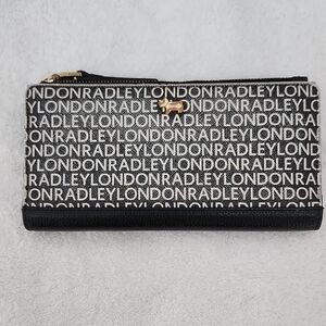 Radley London Signature Logo Matinee Wallet in Black & White.